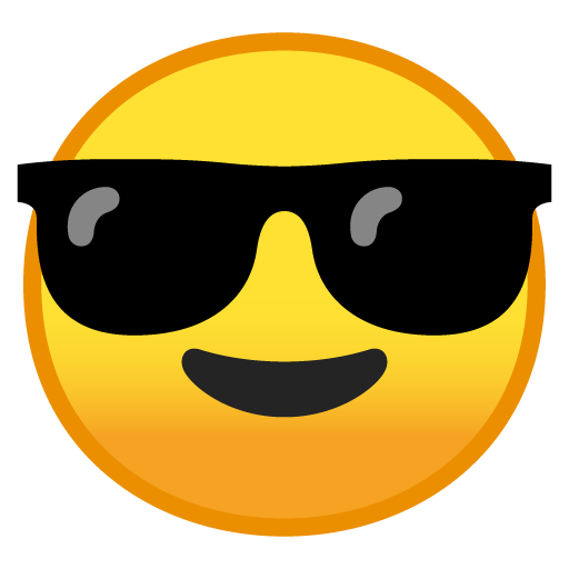 Faccina Con Sorriso E Occhiali Da Sole