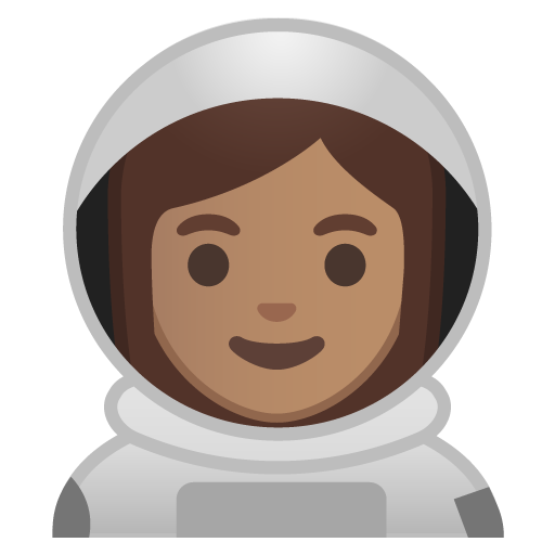 Astronauta Donna: Carnagione Media