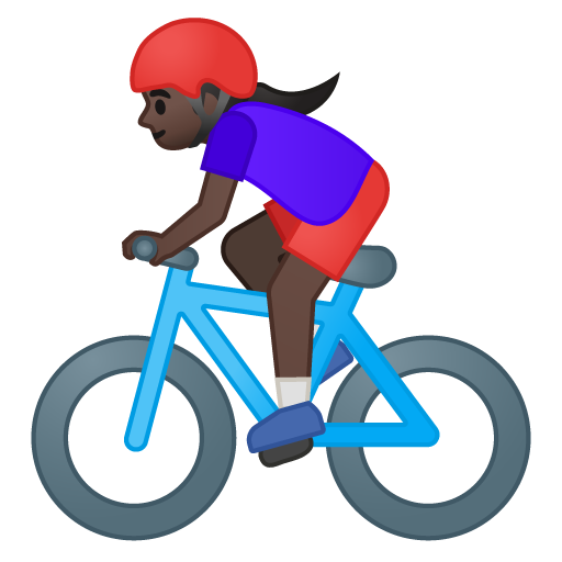 Ciclista Donna: Carnagione Scura
