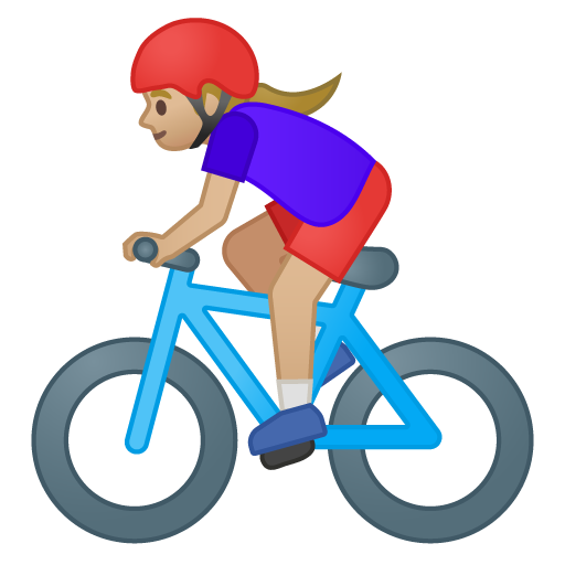 Ciclista Donna: Carnagione Medio-Chiara