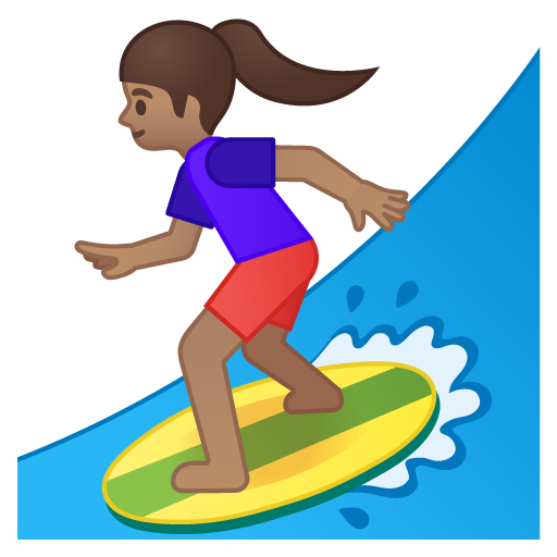Surfista Donna: Carnagione Media