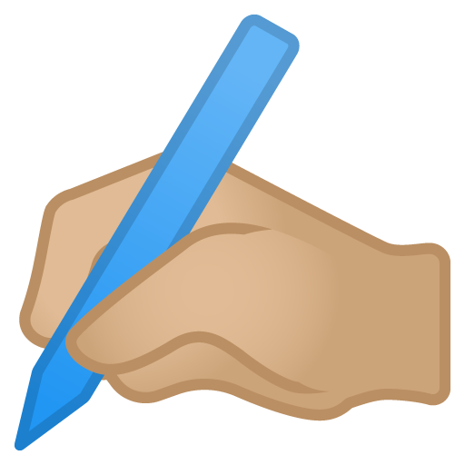 Mano Che Scrive: Carnagione Medio-Chiara