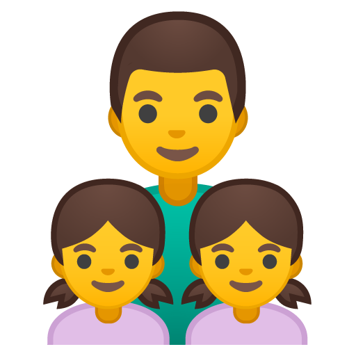 Famiglia: Uomo, Bambina, Bambina