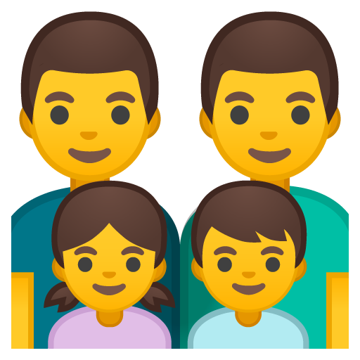 Famiglia: Uomo, Uomo, Bambina, Bambino