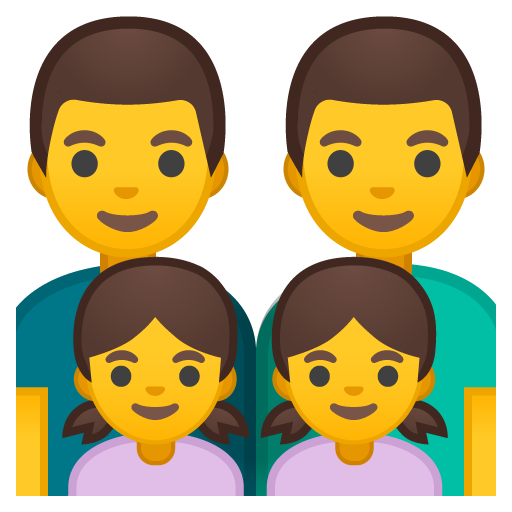 Famiglia: Uomo, Uomo, Bambina, Bambina