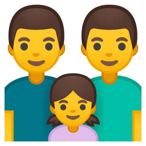 Famiglia: Uomo, Uomo, Bambina