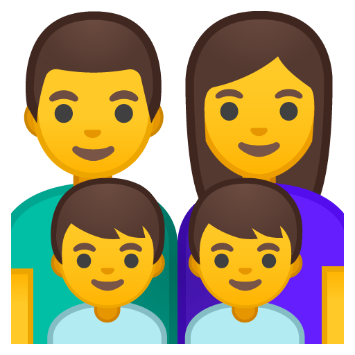 Famiglia: Uomo, Donna, Bambino, Bambino