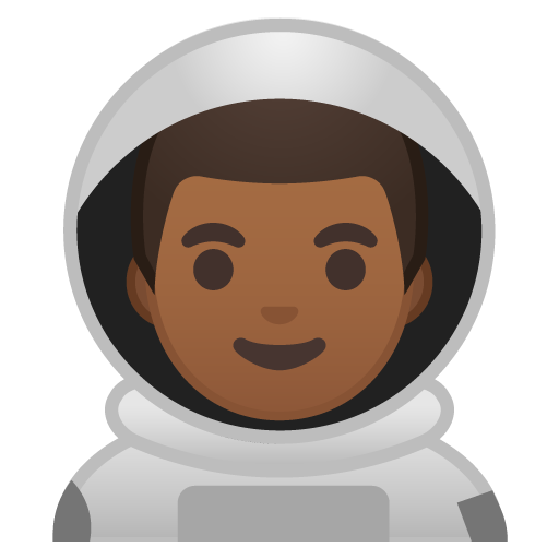 Astronauta Uomo: Carnagione Medio-Scura