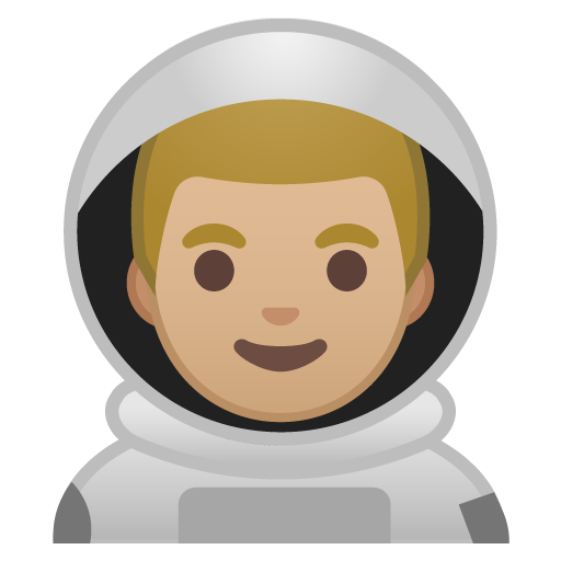 Astronauta Uomo: Carnagione Medio-Chiara