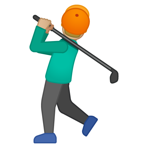 Golfista Uomo: Carnagione Medio-Chiara