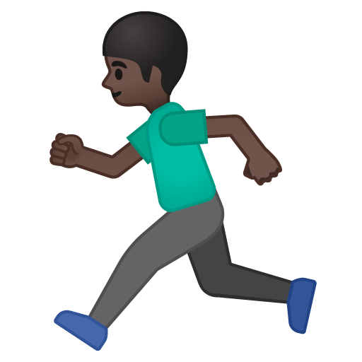 Uomo Che Corre: Carnagione Scura