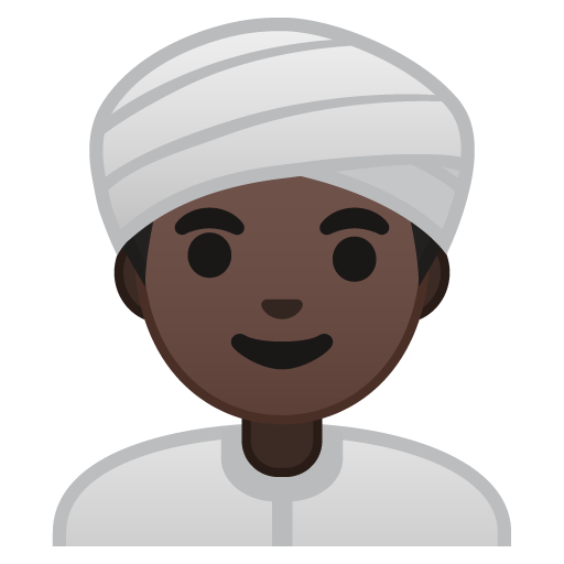 Uomo Con Turbante: Carnagione Scura