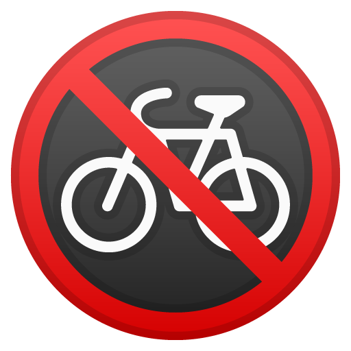 Segnale Di Divieto Di Transito Delle Biciclette