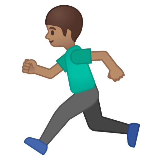 Persona Che Corre: Carnagione Media