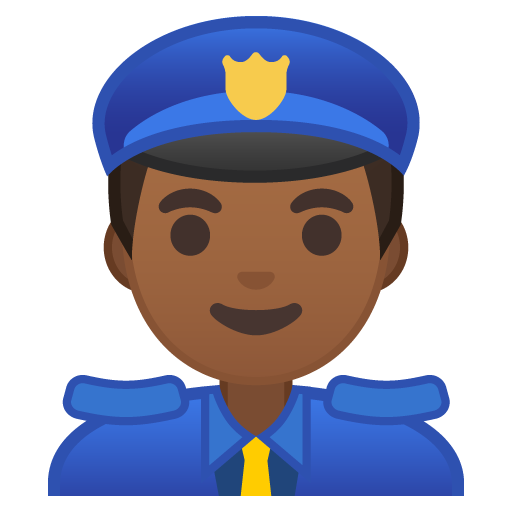 Agente Di Polizia: Carnagione Medio-Scura