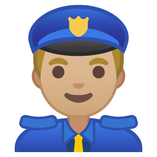 Agente Di Polizia: Carnagione Medio-Chiara