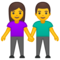 Donna E Uomo Che Si Tengono Per Mano