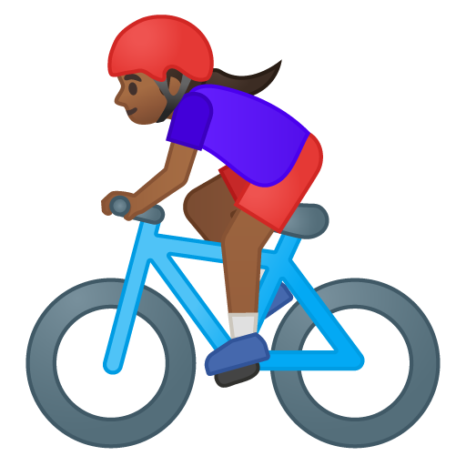 Ciclista Donna: Carnagione Medio-Scura