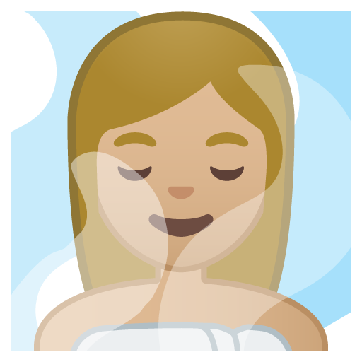 Donna In Sauna: Carnagione Medio-Chiara