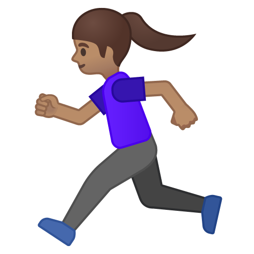 Donna Che Corre: Carnagione Media