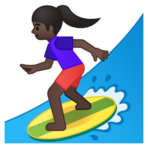 Surfista Donna: Carnagione Scura