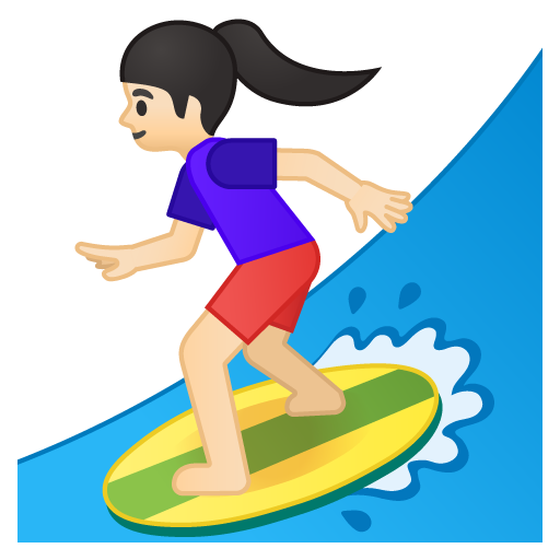 Surfista Donna: Carnagione Chiara