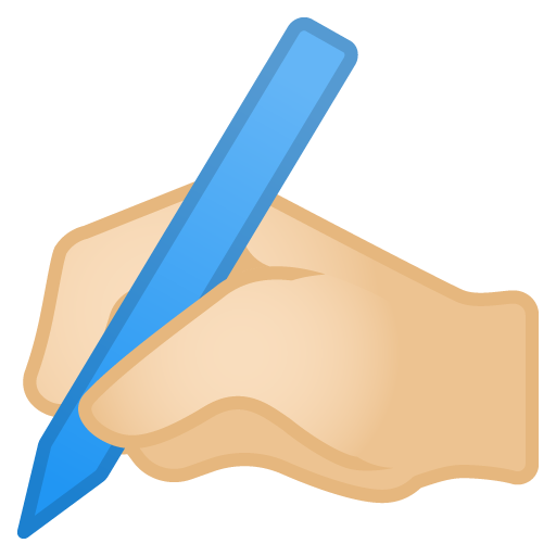 Mano Che Scrive: Carnagione Chiara