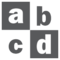 Pulsante Con Lettere Latine Minuscole