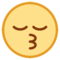 Faccina Che Bacia Con Occhi Chiusi