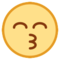 Faccina Che Bacia Con Occhi Sorridenti