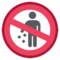 Simbolo Del Divieto Di Gettare Rifiuti