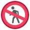 Simbolo Del Divieto Di Transito Pedoni