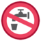 Simbolo Di Acqua Non Potabile