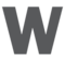 Simbolo Indicatore Regionale Lettera W