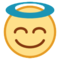 Faccina Con Sorriso E Aureola