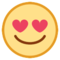 Faccina Con Sorriso E Occhi A Cuore