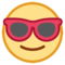Faccina Con Sorriso E Occhiali Da Sole