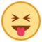 Faccina Con Un Gran Sorriso Che Mostra La Lingua