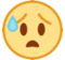 Anxious Face with Sweat Anxious Face with Sweat