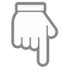 Backhand Index Pointing Down Backhand Index Pointing Down