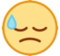 Downcast Face with Sweat Downcast Face with Sweat