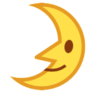 First Quarter Moon Face First Quarter Moon Face