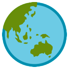 Globe Showing Asia-Australia Globe Showing Asia-Australia