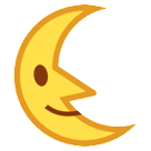 Last Quarter Moon Face Last Quarter Moon Face