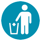 Litter in Bin Sign Litter in Bin Sign