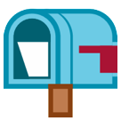 Open Mailbox with Lowered Flag Open Mailbox with Lowered Flag