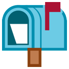 Open Mailbox with Raised Flag Open Mailbox with Raised Flag