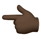 Палець, що вказує ліворуч: дуже темний тон шкіри для Huawei HarmonyOS 4.0