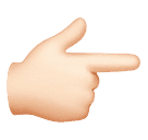 Указывающий направо палец: очень светлый тон кожи для Huawei HarmonyOS 4.0