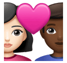 Пара з серцем-чоловік: світлий тон шкіри, жінка: середньо-темний тон шкіри для Huawei HarmonyOS 4.0